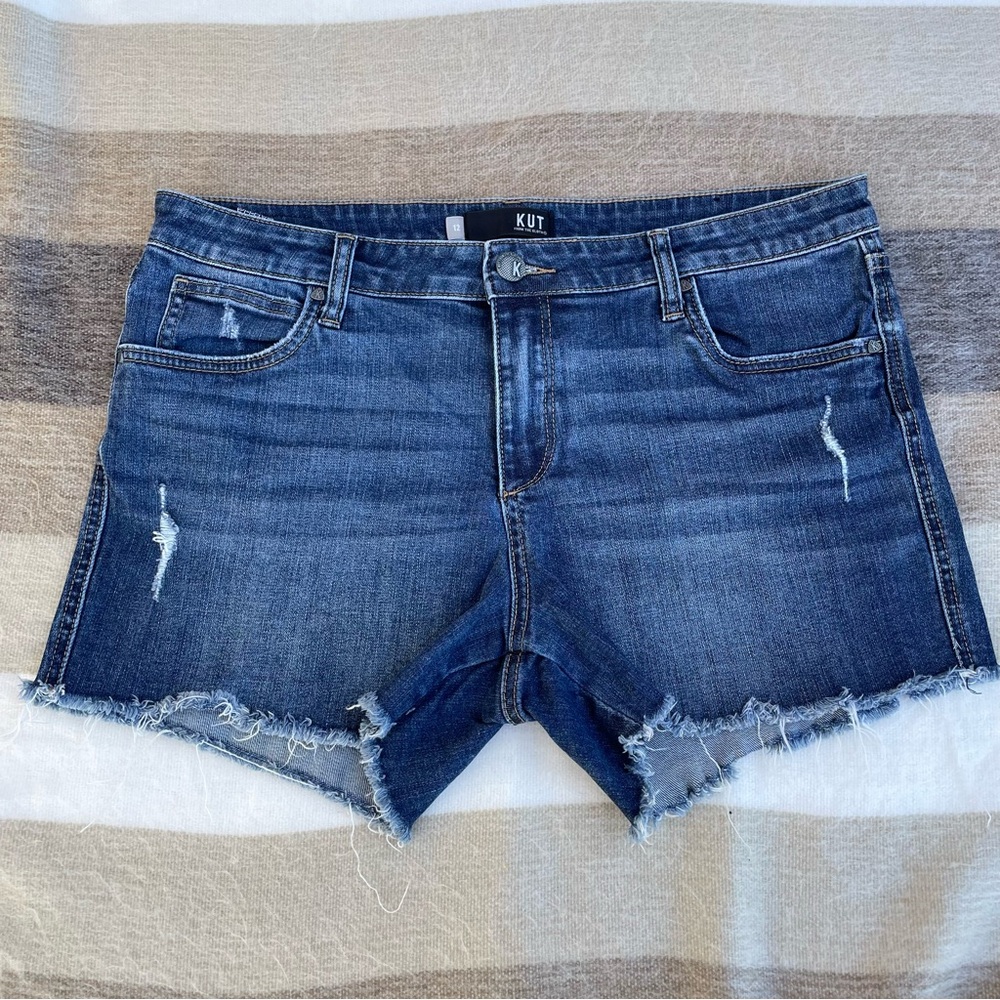 Kut from the Kloth Blue Denim Shorts size 12
